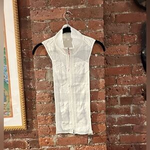 NWT Veronica Beard Woven Ivory Dickey